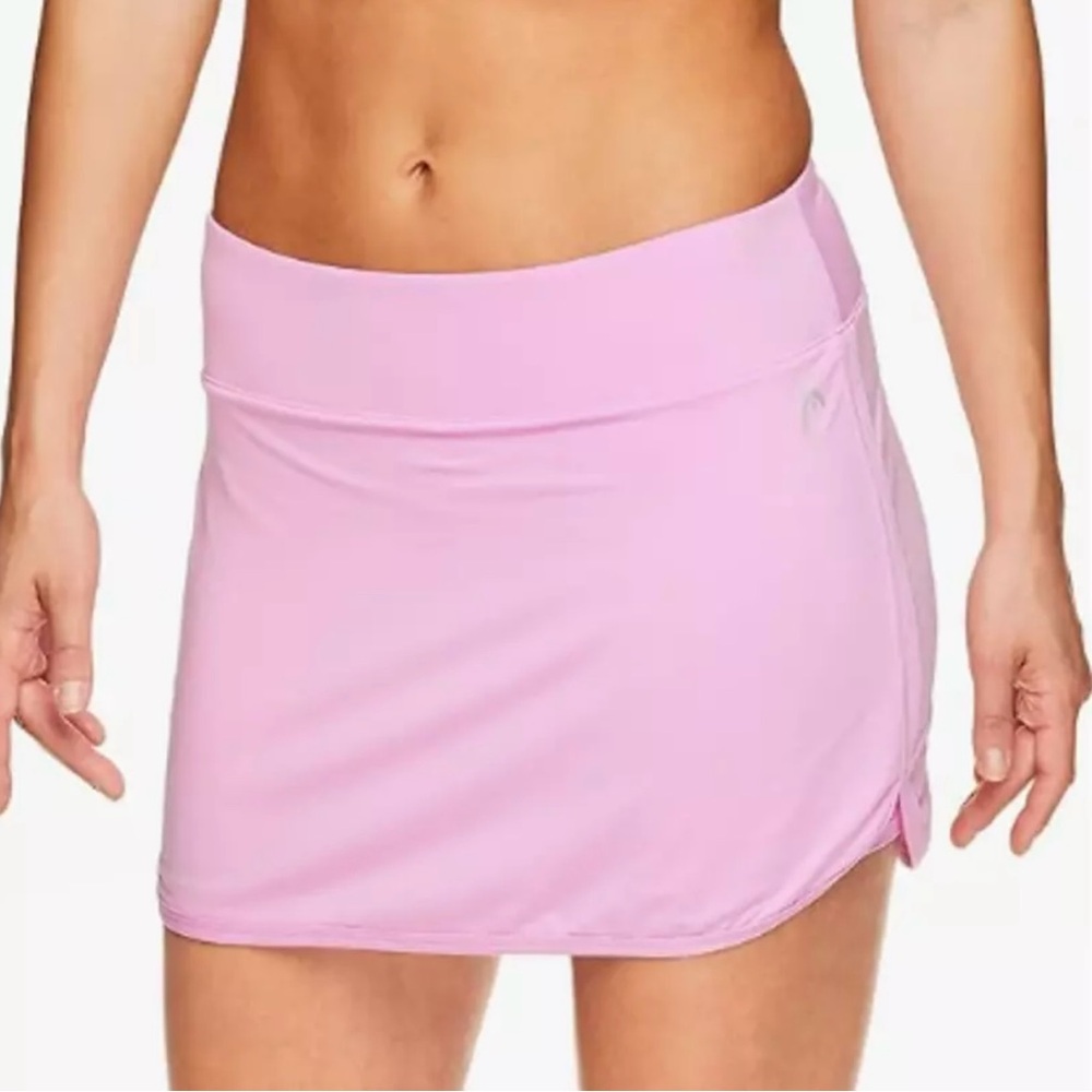NWT HEAD Women's Athletic Tennis Skirt w Ball Pockets Vigor Skort Orchid Pink XL